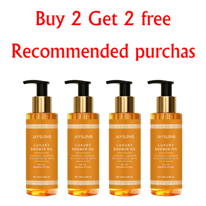 JAYSUING 100ml Luxury Shower Oil Exfoliator Moisturizing Skin Repairing Brighten Body Wash Skin Exfoliating Dirt Shower Oil