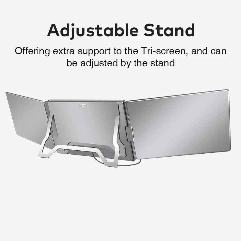 Dual Screen Display 14" to 16" Extended Multiple Monitor Laptop Sub Screen Triple LCD Extender Compatible with All PC Rospider