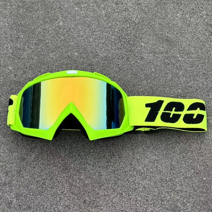 Newest 100 Motorcycle Goggles For Men Motocross Sunglasses Safety Protective MX Night Vision Helmet Goggles Driving Glasses