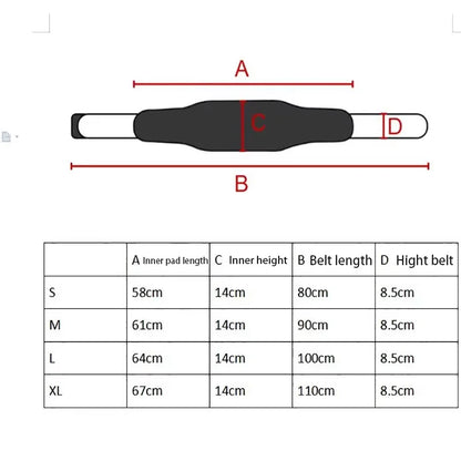 GOUNOD Adjustable Power EVA Powerlifting Belt for Gym Fitness Safety Protection Weightlifting Belt