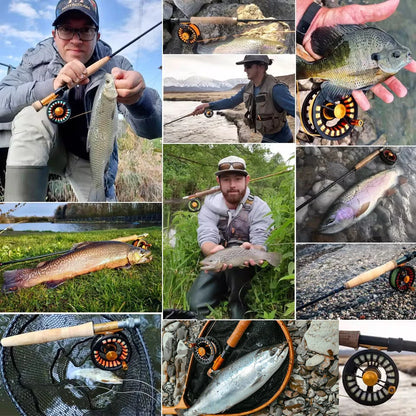 Maximumcatch Tail 3/4 5/6 7/8wt Light Weight Fly Fishing Reel Large Arbor Black Fly Reel