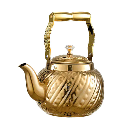 1 L Stainless Steel Teapot Small Water Kettle Portable Water Boiler with Infuser for Restaurant Kitchen Camping Hotel Home