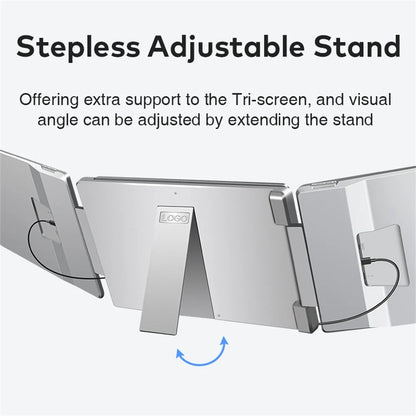 Portable LCD FHD IPS Gaming Backlit External Monitor High-Definition Dual Triple Screen Extender for Productivity Rospider