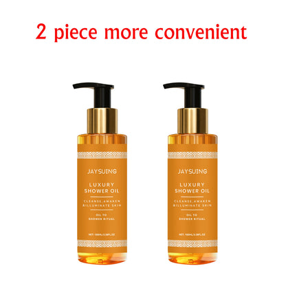 JAYSUING 100ml Luxury Shower Oil Exfoliator Moisturizing Skin Repairing Brighten Body Wash Skin Exfoliating Dirt Shower Oil