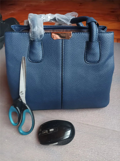 Women Solid Color Handbag Elegant Leather Large Capacity Messenger Pack For Women 2023 New Handbags For Women Daily Shoulder Bag