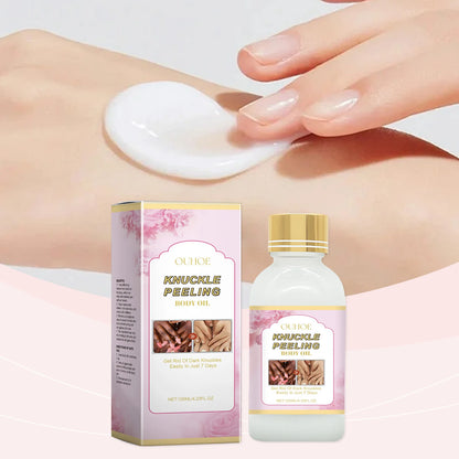 Ouhoe 125ml Body Whitening Essence Oil Deep Moisturizing Armpits Knees Knuckle Joint Peeling Lighten Dark Skin Body Care Essence