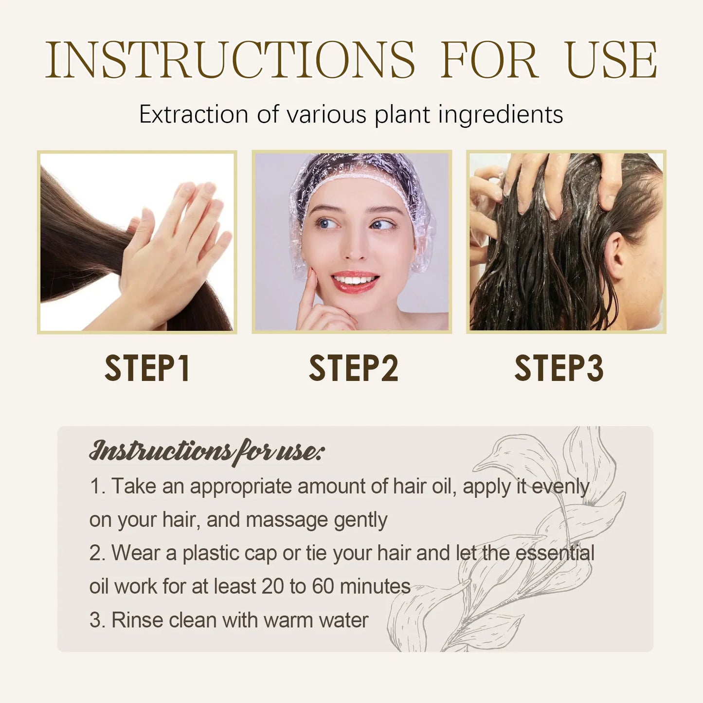 Batana Oil For Hair Growth Nourishing & Smoothing Hair Treatment Preventing Hair Loss For Scalp and Hair Repair Care Serum Oil