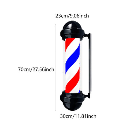 Barber Pole Rotating Light Salon LED Sign Wall Mounted Salon Light Waterproof Sturdy Barbershop Wall Hanging Salon Sign US Plug