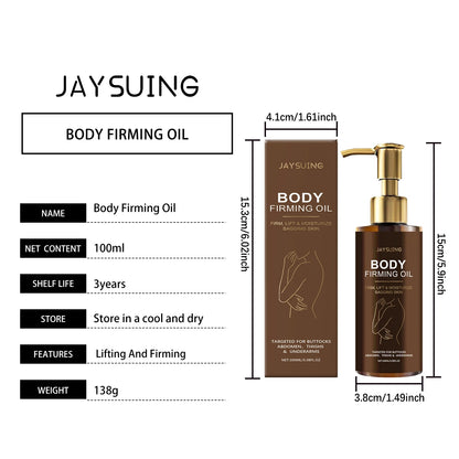 Jaysuing 100ml Firming Body Oil Magic Luxury Moisturizing Glowing Skin Massage Tighten Body Curves Lifting Nourishing Body Oil