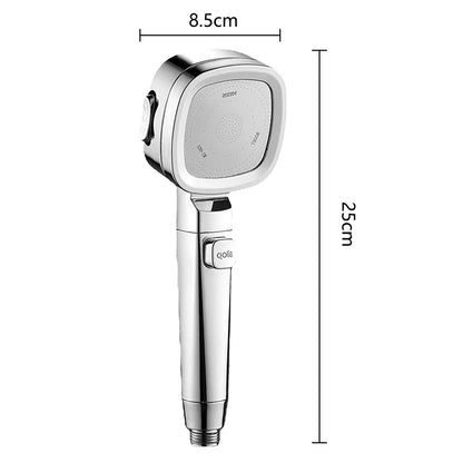 High Pressure Shower Head Water Saving 3 Modes Shower Heads Adjustable One-Key Stop Water Massage Sprayer Bathroom Accessories