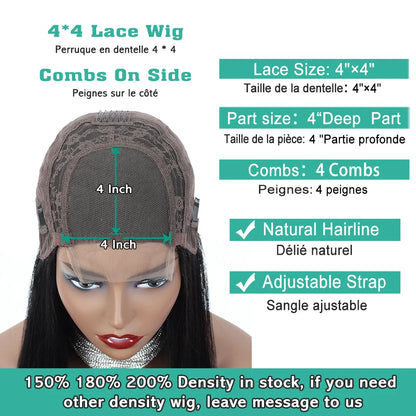 Natural Scalp Lace Front Wig With Bangs 180 Density Sexay Brazilian Straight Human Hair Bang Wigs Pre Plucked Lace Frontal Wigs