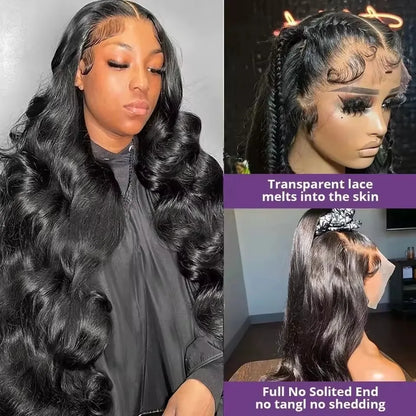 40 44 Inch Hd Body Wave Lace Front Wig Pre Plucked 13x4 13x6 Loose Wave Lace Frontal Wig 100% Human Hair Wigs On Clearance Sale