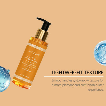JAYSUING 100ml Luxury Shower Oil Exfoliator Moisturizing Skin Repairing Brighten Body Wash Skin Exfoliating Dirt Shower Oil