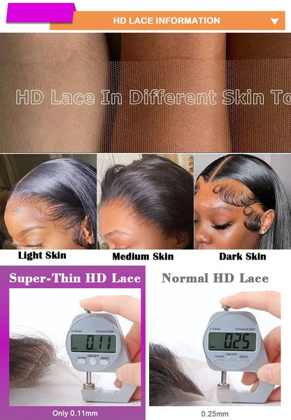 4C Edges Invisible Strap 360 HD Full Lace Frontal Glueless Wig Kinky Curly Human Hair Wig 30 Inch Deep Wave Curly Lace Front Wig