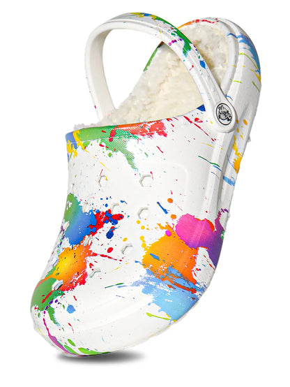 Women's winter warm clogs, fashionable and casual style, can be worn indoors or outdoors