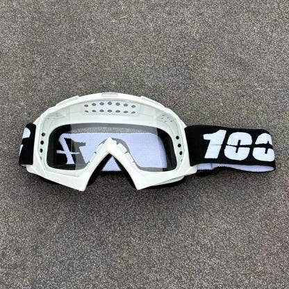 Newest 100 Motorcycle Goggles For Men Motocross Sunglasses Safety Protective MX Night Vision Helmet Goggles Driving Glasses