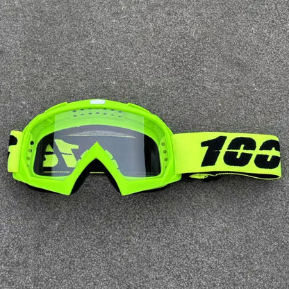 Newest 100 Motorcycle Goggles For Men Motocross Sunglasses Safety Protective MX Night Vision Helmet Goggles Driving Glasses