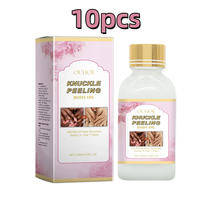 Ouhoe 125ml Body Whitening Essence Oil Deep Moisturizing Armpits Knees Knuckle Joint Peeling Lighten Dark Skin Body Care Essence
