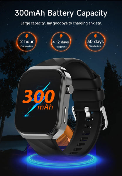 Health Smart Watch Body Temperature Sedentary Reminder Alarm Clock Multi Sports Modes Fitness Tracker Smartwatch for BT Calling