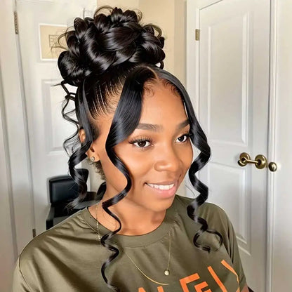 360 Lace Front Wigs Human Hair with Drawstring Pre Plucked Hidden Strap 360 HD Full Lace Body Wave Frontal Wig Glueless Wigs
