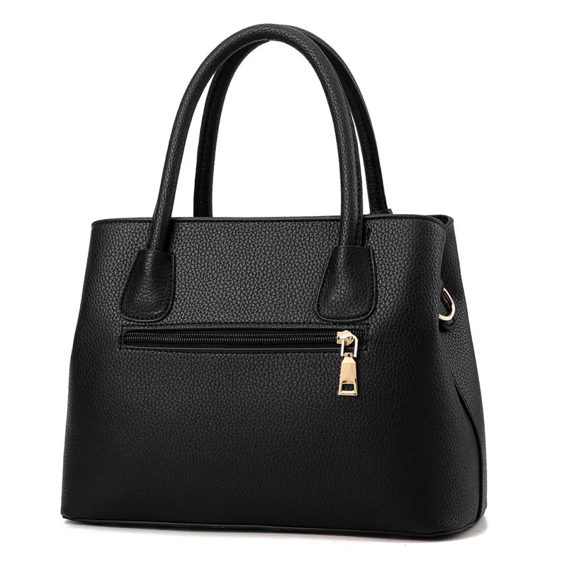 Women Solid Color Handbag Elegant Leather Large Capacity Messenger Pack For Women 2023 New Handbags For Women Daily Shoulder Bag