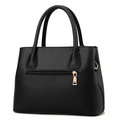 Women Solid Color Handbag Elegant Leather Large Capacity Messenger Pack For Women 2023 New Handbags For Women Daily Shoulder Bag