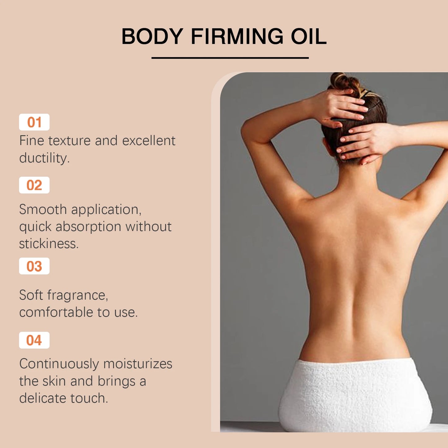 Jaysuing 100ml Firming Body Oil Magic Luxury Moisturizing Glowing Skin Massage Tighten Body Curves Lifting Nourishing Body Oil