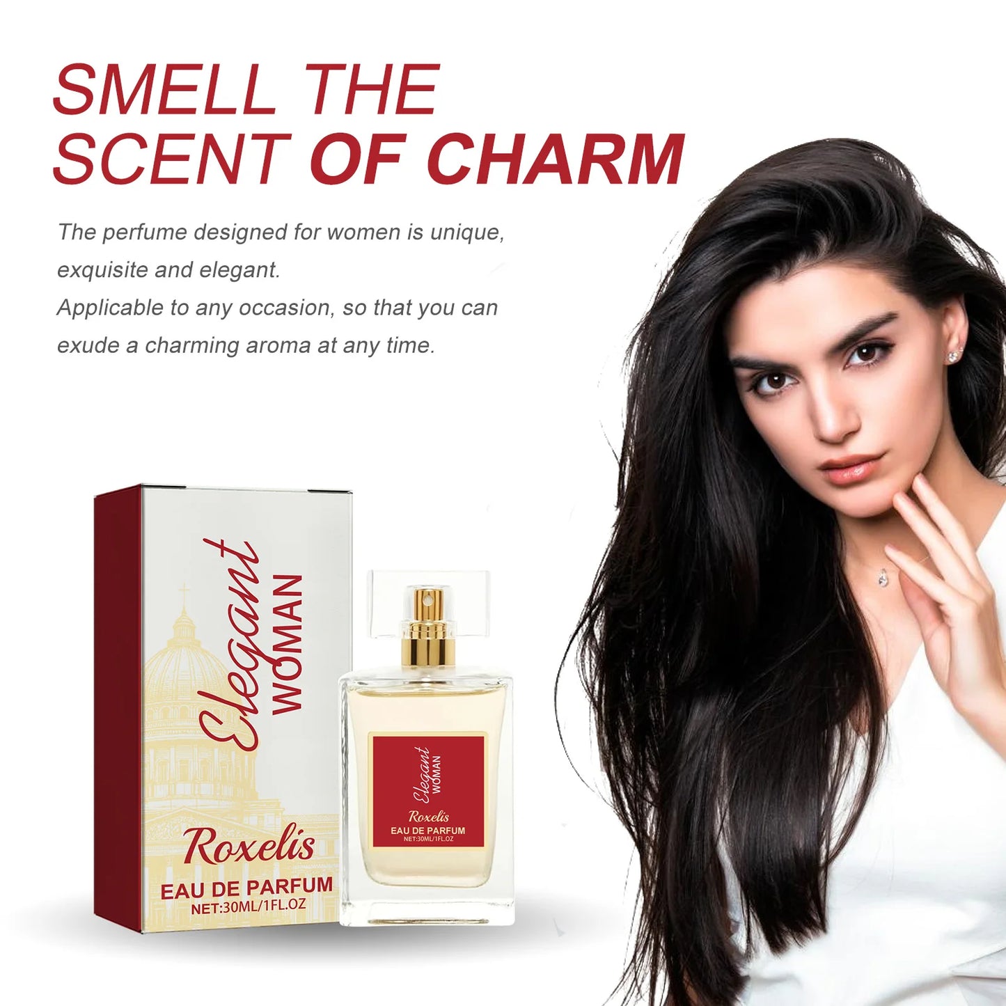 ROXELIS 30ml Elegant Women Eau De Parfum Long-Lasting Atomizer for Women Floral Fragrance Cologne Niche  Sophisticated