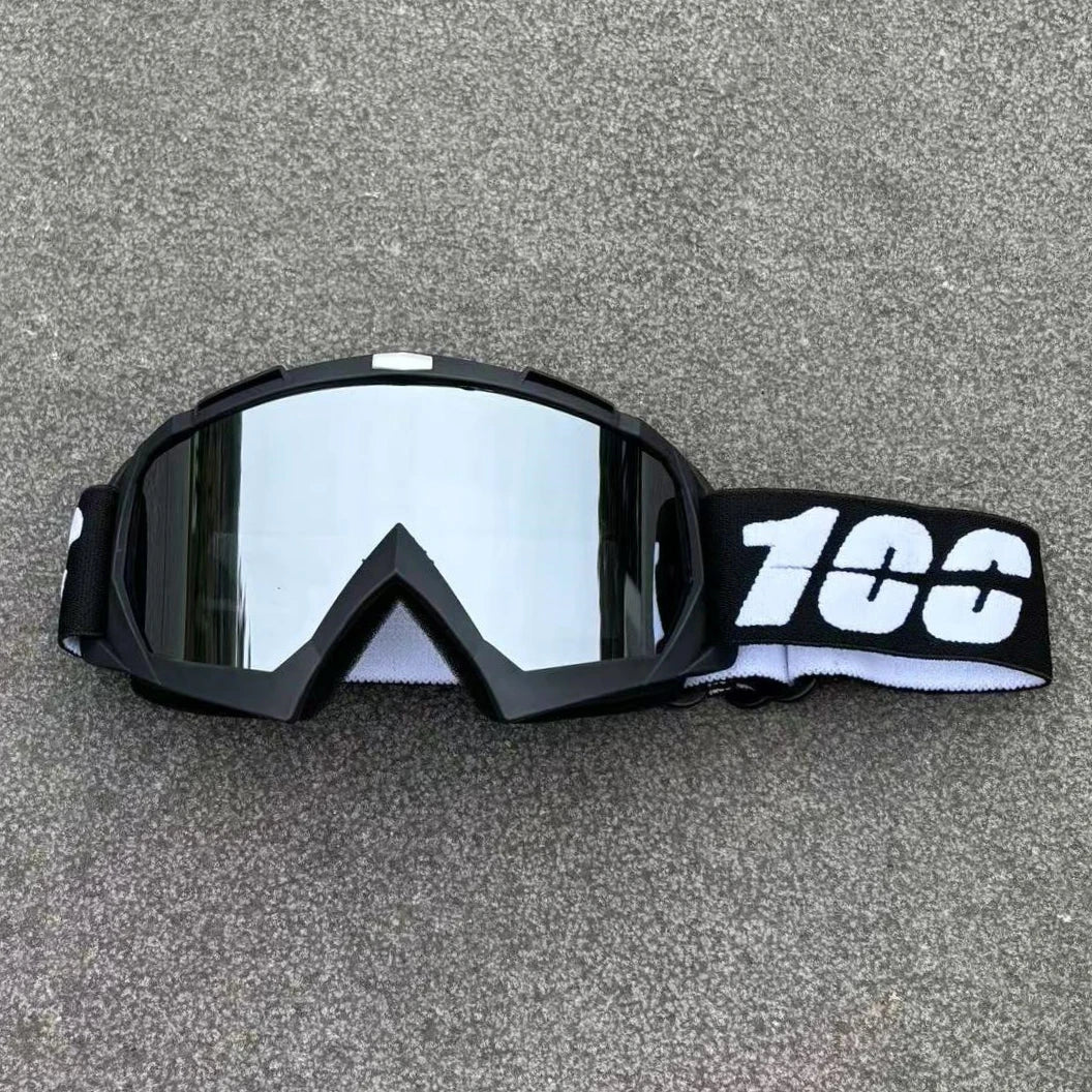 Newest 100 Motorcycle Goggles For Men Motocross Sunglasses Safety Protective MX Night Vision Helmet Goggles Driving Glasses