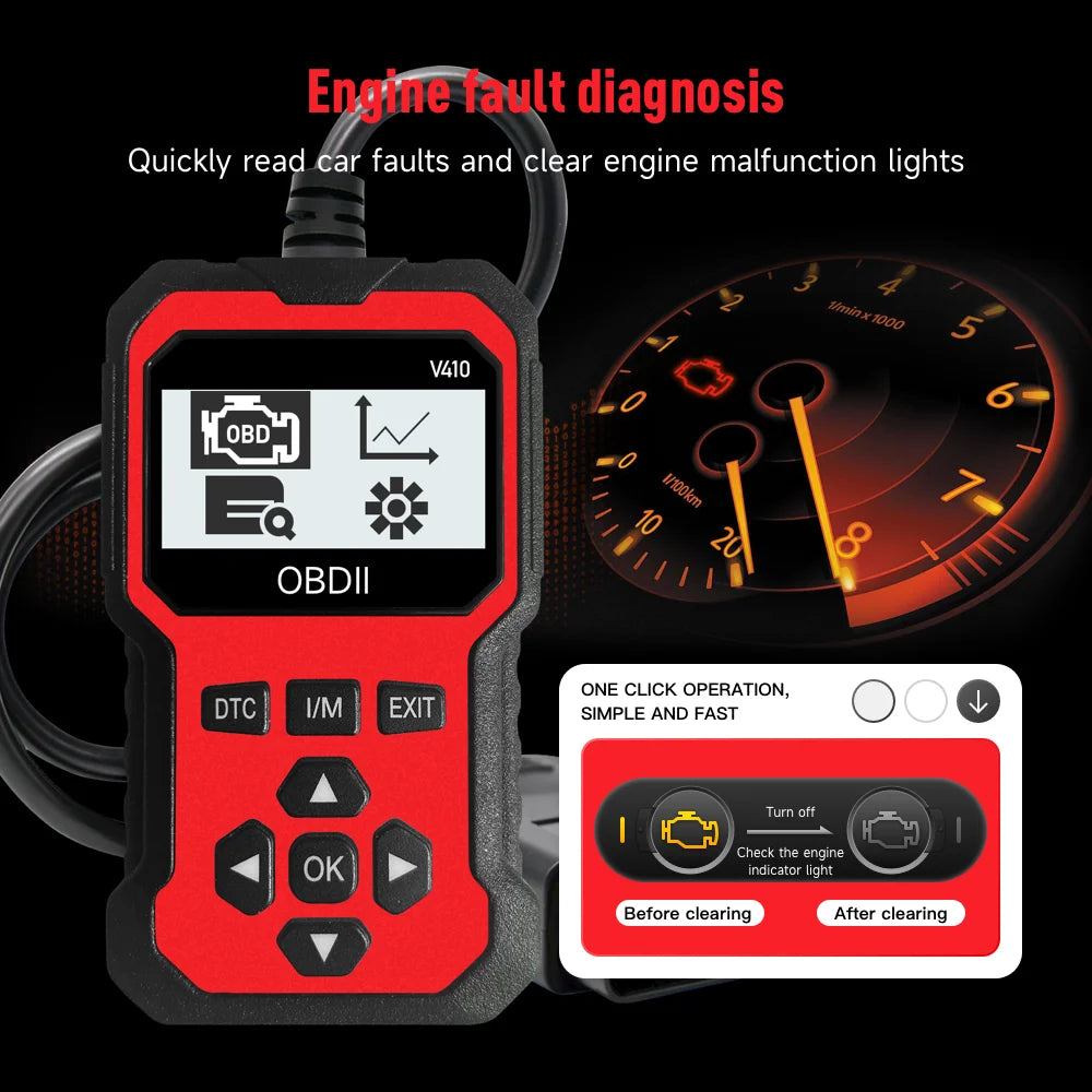 Car Obd2 Scanner Diagnostic Tool Code Reader Engine Fault Code Reader Scanner Can Diagnosis All Obd Ii in 1996 Agreement Car Sca