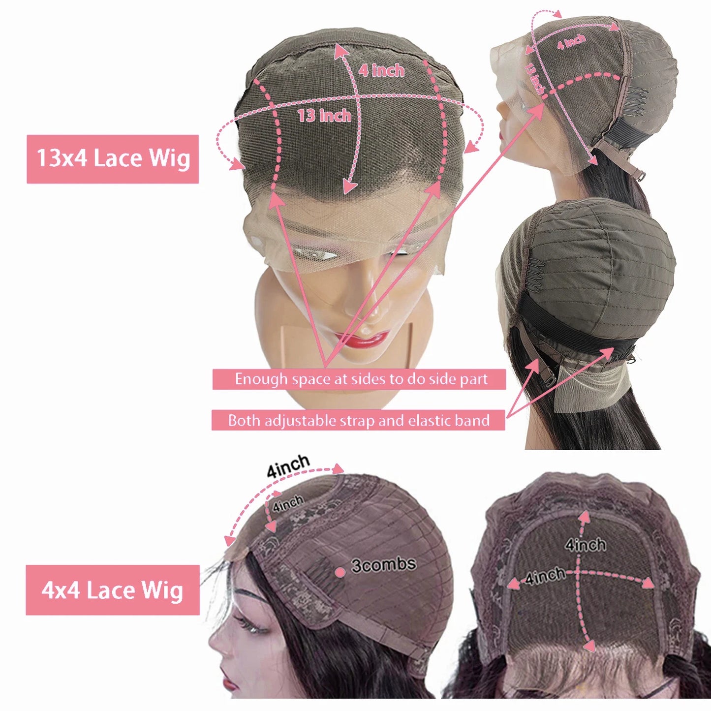 Body Wave 13x4 HD Lace Front Wigs Human Hair 200% Density Bob Wig Human Hair Pre Plucked Short Bob Wigs For Black Women 4x4 Lace Closure Frontal Wig Human Hair Natural Black Loose Wavy 14 Inch Bob Wigs