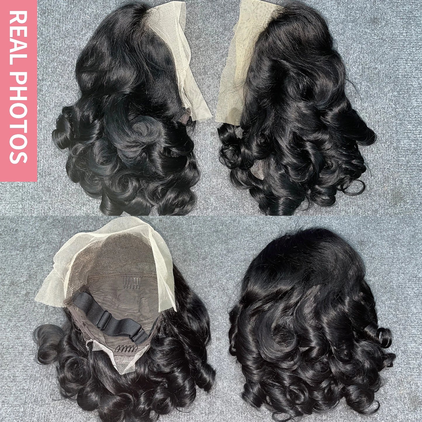 Body Wave 13x4 HD Lace Front Wigs Human Hair 200% Density Bob Wig Human Hair Pre Plucked Short Bob Wigs For Black Women 4x4 Lace Closure Frontal Wig Human Hair Natural Black Loose Wavy 14 Inch Bob Wigs