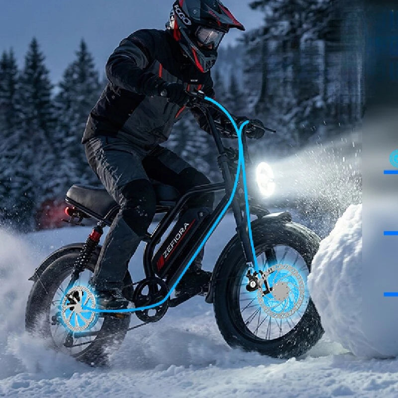 Cheap 14 20 inch Electric fat bike 1000w 2000w 30-50MPH 30-60Miles Adjustable front brake seat,For Cycling Electric Bicycle