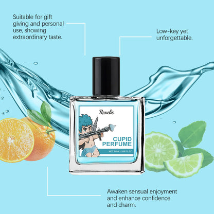Roxelis 50ml Cologne Cupid Charm Perfume Natural Fragrance Flirting Long Lasting Pheromone Romantic Dating Atmosphere Perfume