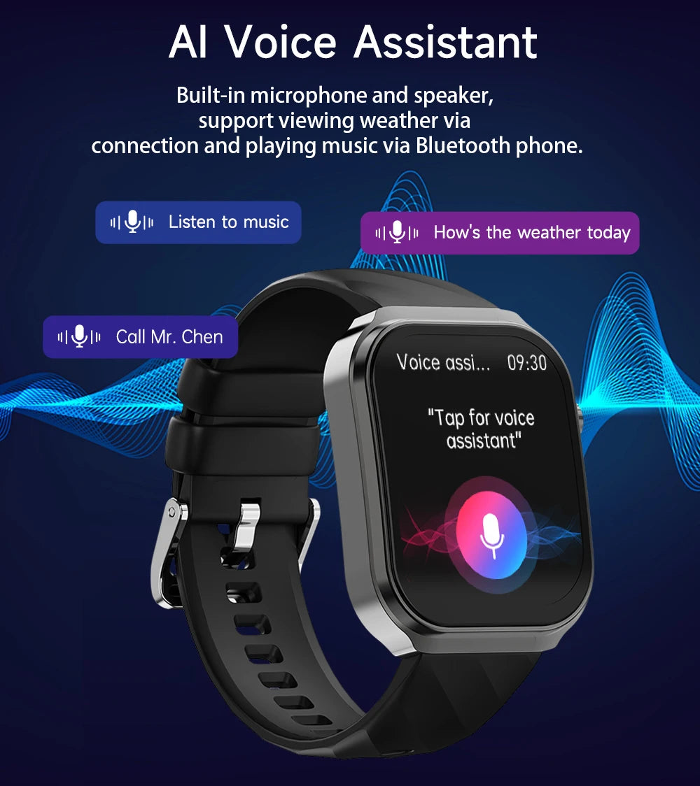 Health Smart Watch Body Temperature Sedentary Reminder Alarm Clock Multi Sports Modes Fitness Tracker Smartwatch for BT Calling