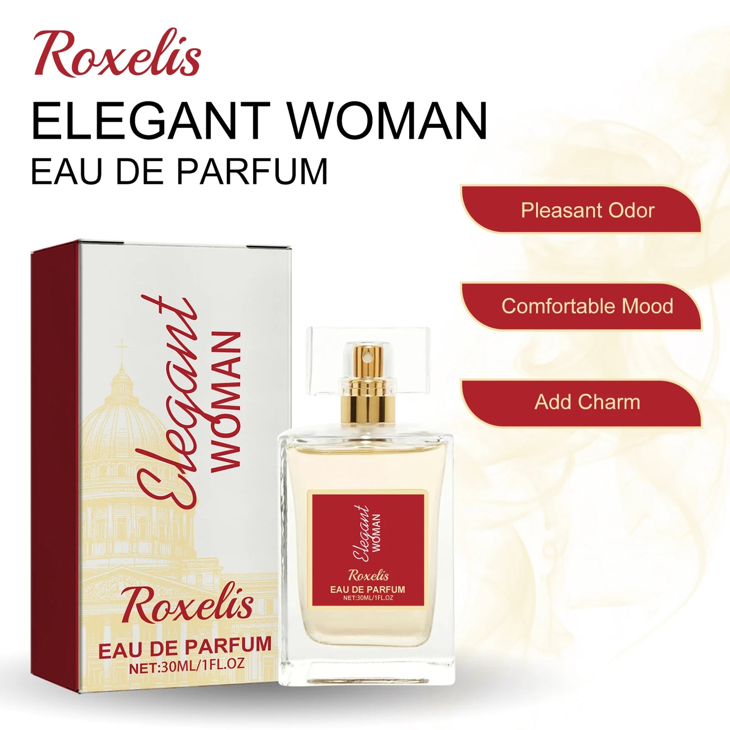 ROXELIS 30ml Elegant Women Eau De Parfum Long-Lasting Atomizer for Women Floral Fragrance Cologne Niche  Sophisticated
