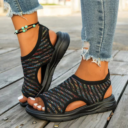 Women Dress Shoes Low Heel Wedges Shoes For Women Sandals With Arch Support Comfortable Sandals Women Flip Sandals Woman Luxury