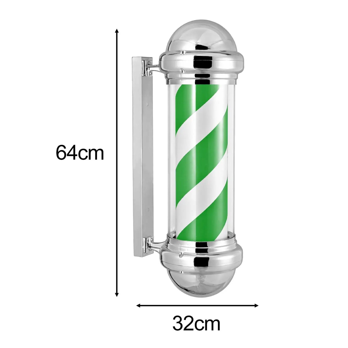 Barber Pole Rotating Light Salon LED Sign Wall Mounted Salon Light Waterproof Sturdy Barbershop Wall Hanging Salon Sign US Plug