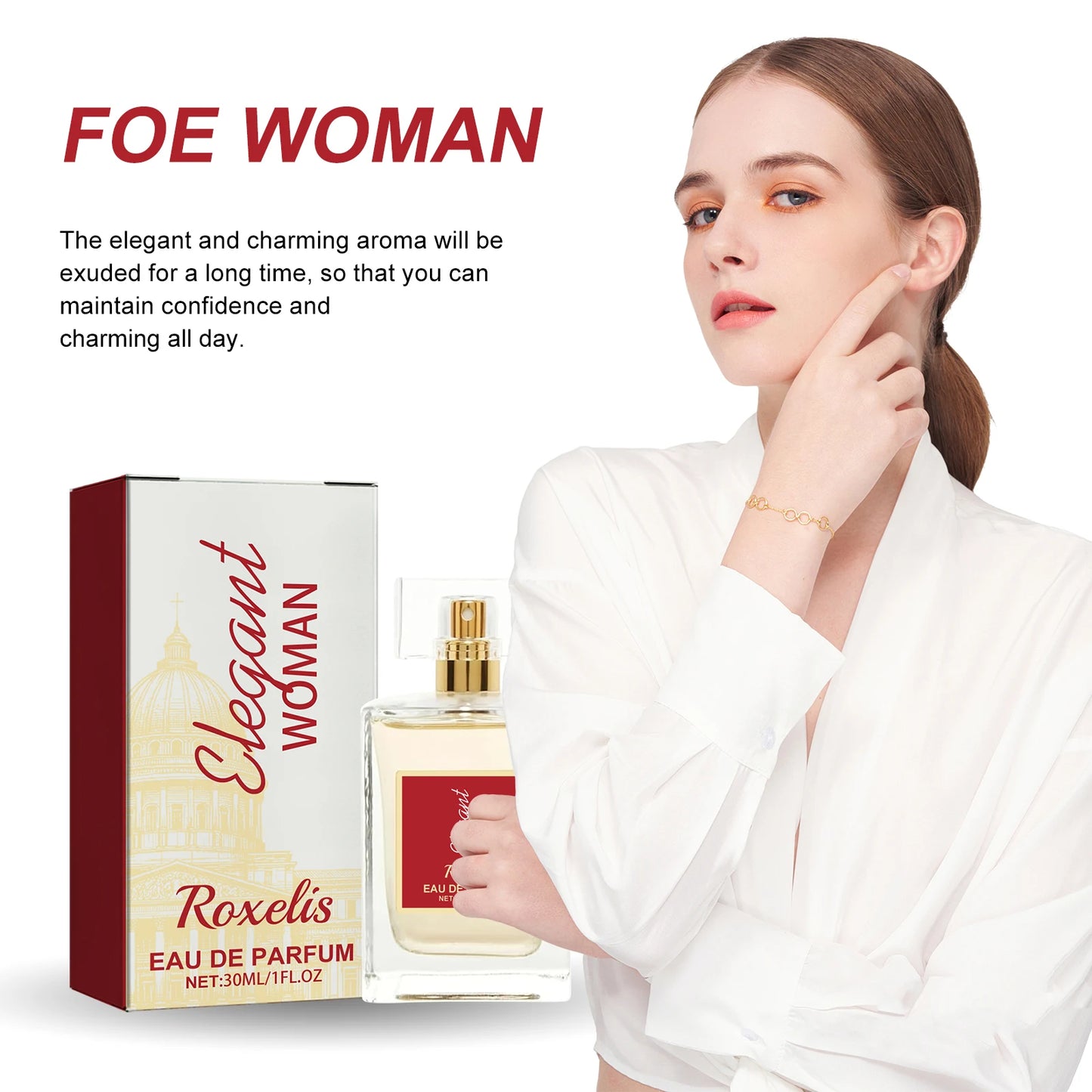 ROXELIS 30ml Elegant Women Eau De Parfum Long-Lasting Atomizer for Women Floral Fragrance Cologne Niche  Sophisticated