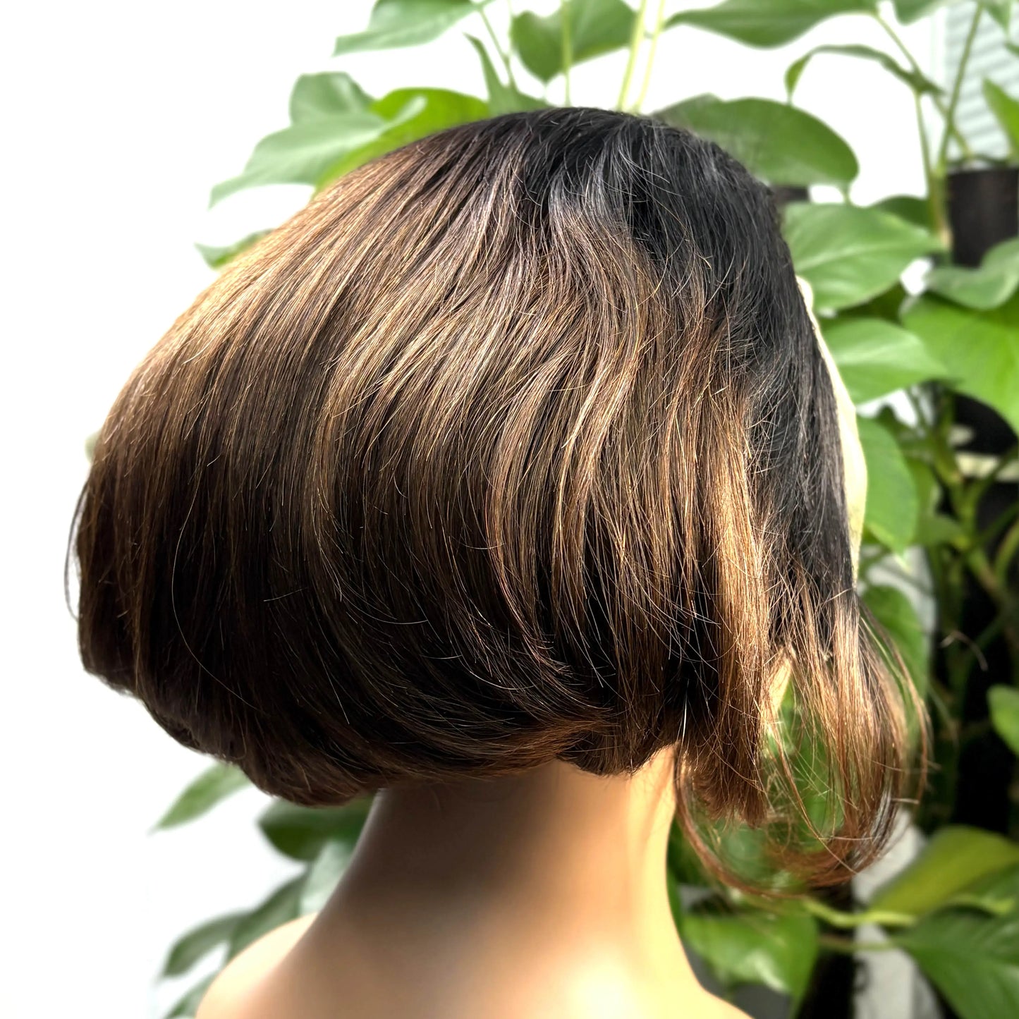 13x4 Lace Frontal 1BT4 Ombre Pixie Cut Wig Human Hair Wigs 300% Density Short Natural Wavy Remy Hair Bob Wigs for Black Women