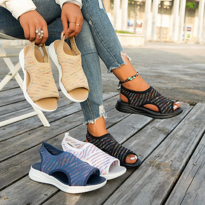 Women Dress Shoes Low Heel Wedges Shoes For Women Sandals With Arch Support Comfortable Sandals Women Flip Sandals Woman Luxury