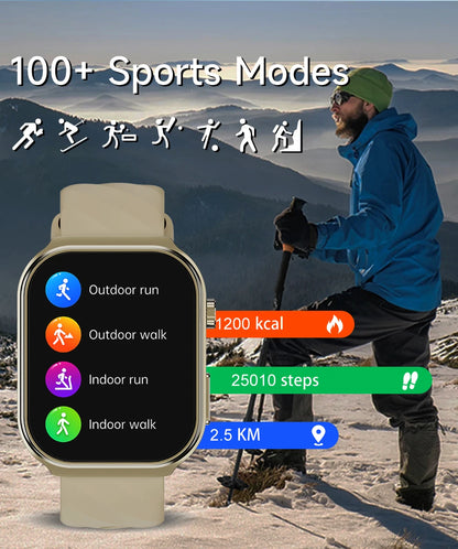 Health Smart Watch Body Temperature Sedentary Reminder Alarm Clock Multi Sports Modes Fitness Tracker Smartwatch for BT Calling