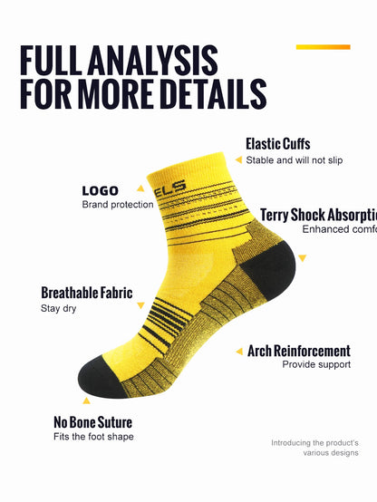 WRELS 1/3Pairs Merino Wool Socks Warm Thick Cushion Wool Socks Running Moisture Wicking Sports Socks Merino Wool Hiking Socks