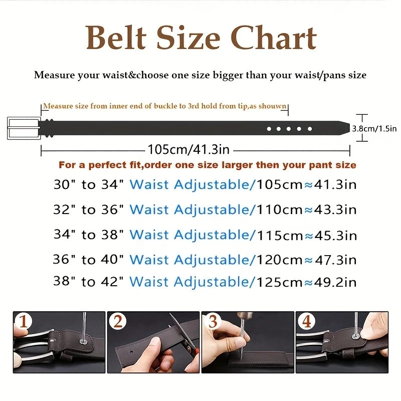 New Genuine leather men's retro western style fashionable alloy buckle belt men's high-end luxury brand jeans belt women
