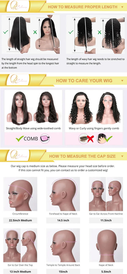 360 Lace Front Wigs Human Hair with Drawstring Pre Plucked Hidden Strap 360 HD Full Lace Body Wave Frontal Wig Glueless Wigs