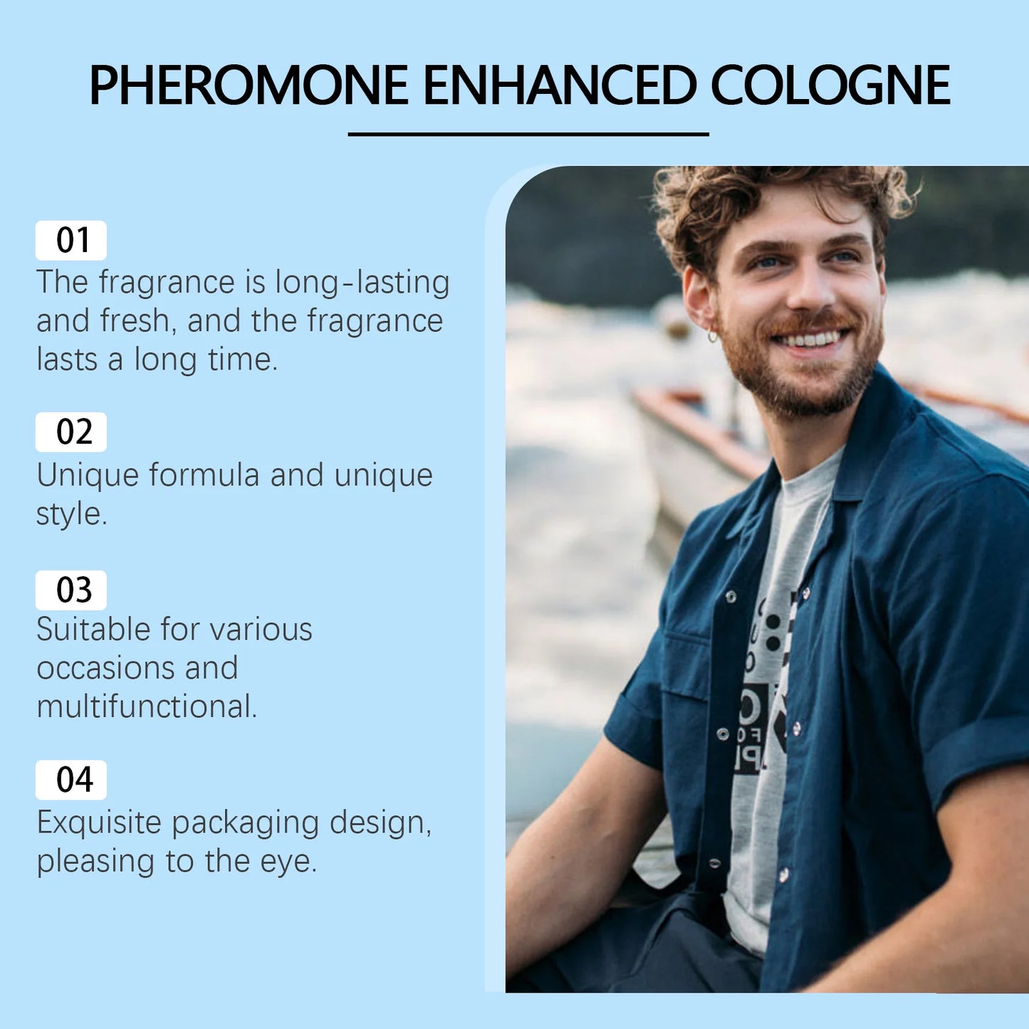 Roxelis 50ml Gentlemen Cologne Pheromone Perfume Increase Charm Confidence Dating Flirting Attract Lasting Glamour Men Perfume