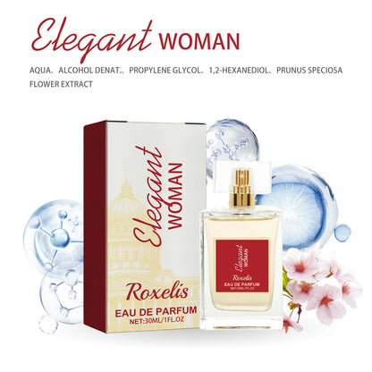 ROXELIS 30ml Elegant Women Eau De Parfum Long-Lasting Atomizer for Women Floral Fragrance Cologne Niche  Sophisticated