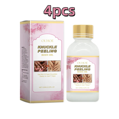 Ouhoe 125ml Body Whitening Essence Oil Deep Moisturizing Armpits Knees Knuckle Joint Peeling Lighten Dark Skin Body Care Essence