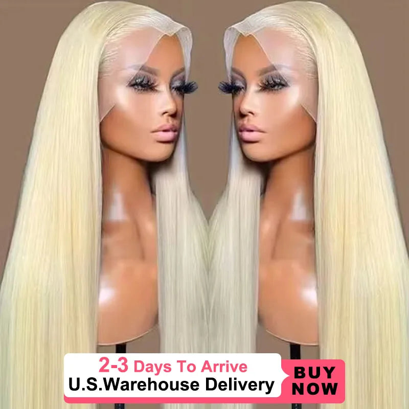 613 HD Lace Frontal Wig 13X6 Straight 100% Human Hair Wigs 40 50 Inch 13x5 Colored Blonde Lace Front Pre Plucked Human Hair Wig
