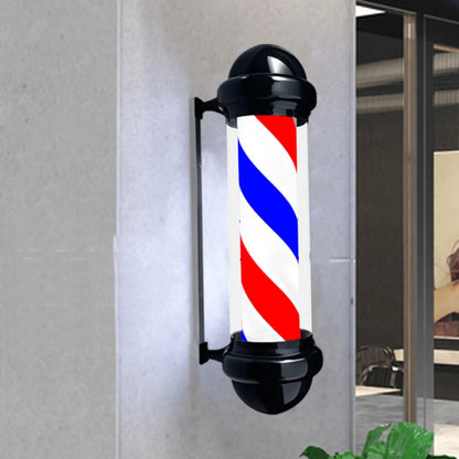 Barber Pole Rotating Light Salon LED Sign Wall Mounted Salon Light Waterproof Sturdy Barbershop Wall Hanging Salon Sign US Plug